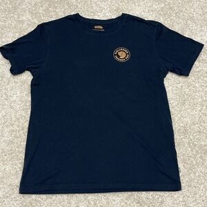 Fjallraven 1960 Sweden Logo T-shirt Mens Large Navy Short Sleeve Outdoor